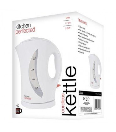 KitchenPerfected 2Kw 1.7Ltr Cordless Kettle - White E1524WH