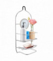 Chrome Bathroom Accessory Storage Trolley Shower Caddy Roll Holder Iron Wire