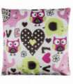 Velvet Animal Cusion Cover 45x45cm  - Owl Design