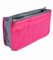 CCA Handbag Organiser Pink Grey Zipper