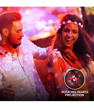 LED Projector Light Bulb Hearts