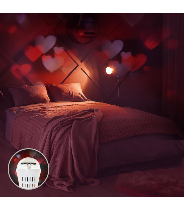 LED Projector Light Bulb Hearts