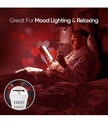 LED Projector Light Bulb Hearts