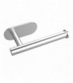 VINSANI 2pk TOILET ROLL DISPENSER SELF ADHESIVE BRUSH SILVER 1010071