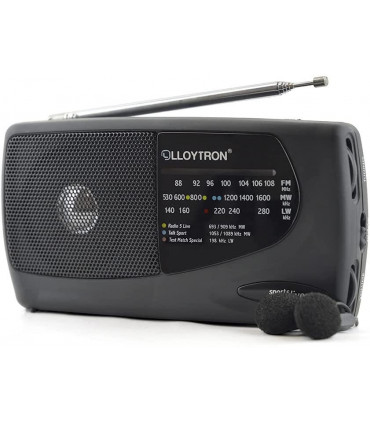 Lloytron 3 Band 'Sports' Personal Radio with Earphones