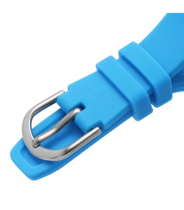 Lorus Children's White dial With Blue Silicone Strap Watch RRX77GX9