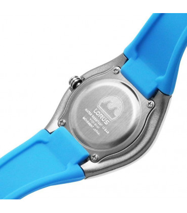 Lorus Children's White dial With Blue Silicone Strap Watch RRX77GX9