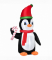 8ft Inflatable Christmas Penguin Holding Candy Cane Blow Up Outdoor Deco LED