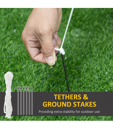 8ft Inflatable Christmas Penguin Holding Candy Cane Blow Up Outdoor Deco LED