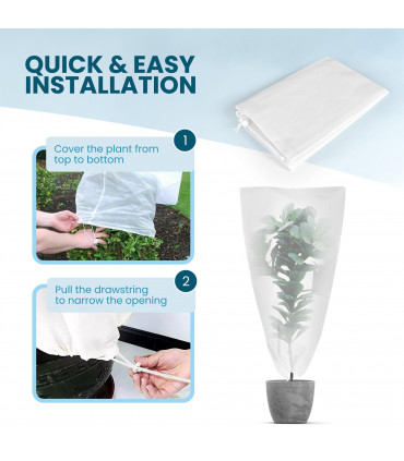Anti-Freeze Frost Plant Cover 60 x 80cm 2 Pack