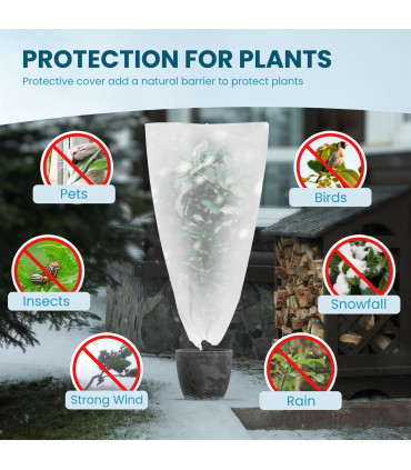 Anti-Freeze Frost Plant Cover 60 x 80cm 2 Pack