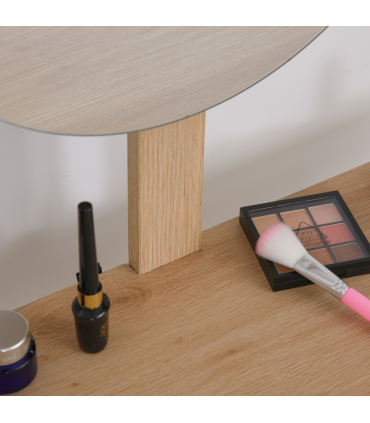 Wooden Nordic Dressing Table Brown/White