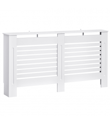 MDF Radiator Cover, 152 cm L-White