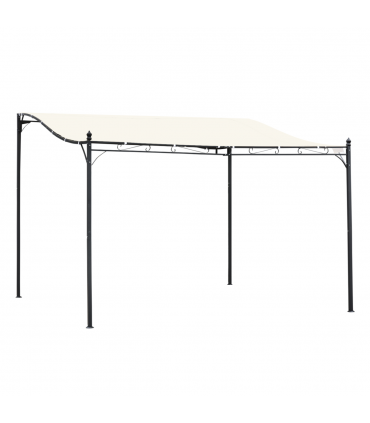 4 x 3 Meters Canopy Metal WallCream 4m 3m