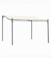 4 x 3 Meters Canopy Metal WallCream 4m 3m