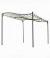 Wall Mounted Black Cream White 3x3 m Awning Metal Frame
