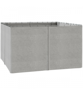 4Pk Gazebo Replacement Sidewalls Privacy Panel for Most 3 x 4m Light Grey
