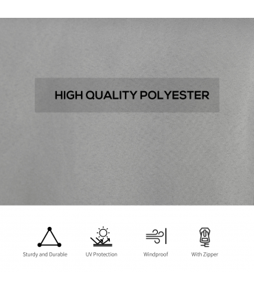 4Pk Gazebo Replacement Sidewalls Privacy Panel for Most 3 x 4m Light Grey