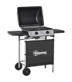 2 Burner Gas Barbecue Grill Propane Gas BBQ 5.6 kW