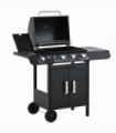 Deluxe Gas Burner Barbecue Grill 3+1 Burner BBQ Trolley 110x50x100cm