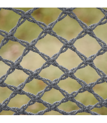 Cotton-Polyester Blend Macrame Hanging Chair Swing Hammock & Backrest, Grey
