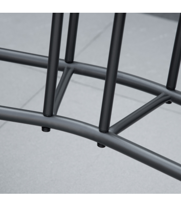 Double Glider Rocking Chairs Gliding Love Seat with Middle Table Conversation