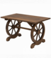 Garden Coffee Table Patio Display Desk Natural Fir Wood Water-Resistant Dining