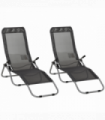 Set of 2 Outdoor Patio Chaise Recliner