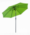 2.7M Patio Sun Umbrella Parasol Tilt Canopy Aluminium Light Green