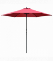 Outsunny Umbrella Parasol ?2.8x2.4 m, Steel, Polyester-Wine Red