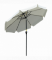 2.66m Patio Umbrella Parasol Outdoor Cream White