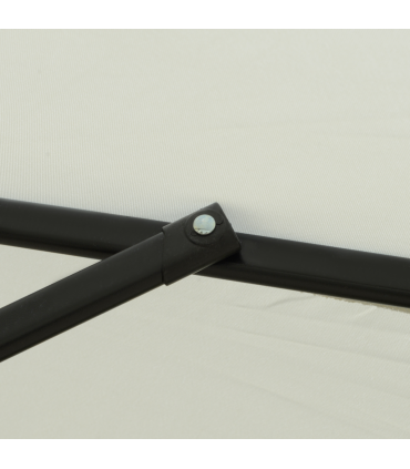 2.66m Patio Umbrella Parasol Outdoor Cream White