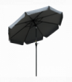 2.66m Patio Umbrella Garden Charcoal Grey