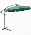 2.7m Garden Banana Parasol Cantilever Umbrella with Crank Green