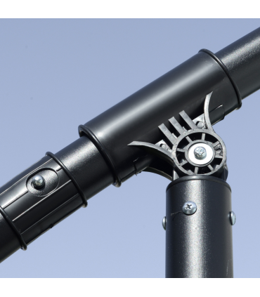 2.7m Garden Banana Parasol Cantilever Umbrella with Crank Green