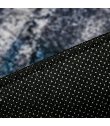 Large Blue Area Rug, Geometric Carpet Living Room Bedroom, 160x230cm