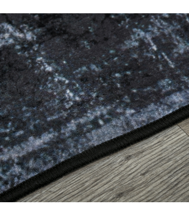 Large Blue Area Rug, Geometric Carpet Living Room Bedroom, 160x230cm