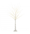 5ft Artificial White Birch Tree Light  96 Warm White Pre-Lit LED Light