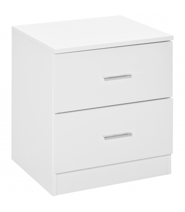 Bedside Table w/ 2 Drawers, Nightstand, Side Storage Cabinet Unit