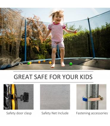 13FT Trampoline Replacement Spare Net Safety Enclosure Net Surround Net