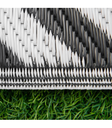 121x182cm Reversible Outdoor Rug Portable Plastic Straw RV  Outsunny