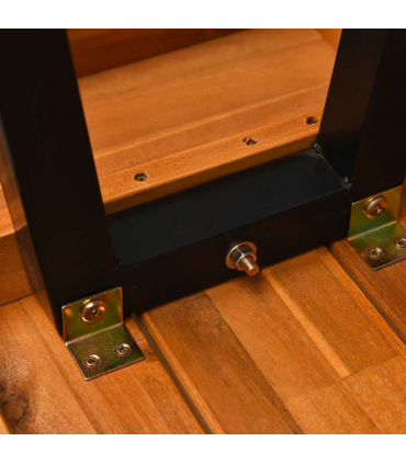 3 Pieces Acacia Wood Picnic Dining Set Outdoor Indoor Furniture Outsunny