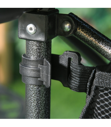 Aluminum Camping Table Roll-Top Folding Table Picnic Table w/ Mesh  Bag, Black