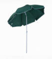 2.2M Beach Umbrella Parasol Canopy Shade Tilt Sun Shelter Steel Dark Green