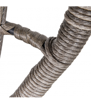 3 PCS Webbed PE Rattan Outdoor Patio Set w/ Cushions Steel Frame Grey Outsunny