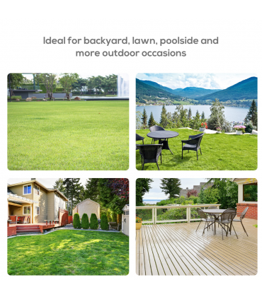 3 x 3(m) Garden Gazebo Double Top Gazebo Canopy w/ Curtains Grey Outsunny