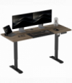 Height Adjustable Electric Standing with 4 Memory Preset Black Vinsetto