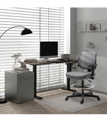 Height Adjustable Electric Standing with 4 Memory Preset Black Vinsetto