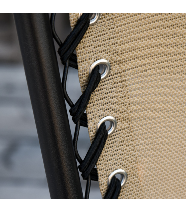 Folding Recliner Chair Outdoor Lounge Rocker Zero-Gravity Seat w/ Adjustable