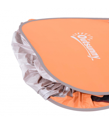 Beach Tent Instant Camping Pop up Tent Sun Shade Shelter, Orange Outsunny